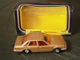 Corgi Toys Car Model Opel Senator Gold In its Box 1979 - $18.23