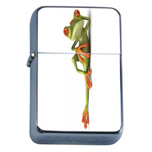 Frog Em1 Flip Top Oil Lighter Wind Resistant With Case - £11.95 GBP