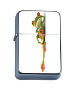 Frog Em1 Flip Top Oil Lighter Wind Resistant With Case - £11.98 GBP