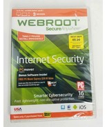 Webroot Secure Anywhere Internet Security - For 3 Devices - Factory Seal... - $9.43 CAD
