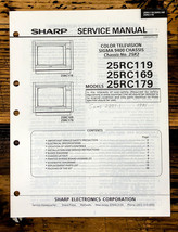 Sharp 25RC119 25RC169 25RC179 TV / Television Service Manual *Original* - $19.77