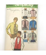 Vintage 70s Simplicity Pattern 9192 Tuxedo ACCESSORIES Ascot Cummerbund ... - £7.25 GBP