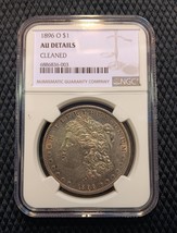 1896-O $1 Morgan Silver Dollar AU Details NGC Certified About Uncirculat... - £183.30 GBP