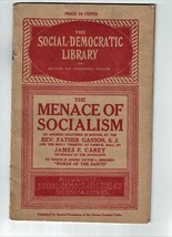 1912 The Social-Democratic Library The Menace of Socialism Pamphlet - $39.99
