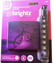 GoBrightz Pink LED Bicycle Frame Light L2040 Ground Illumination Battery NIB - £10.21 GBP