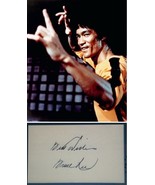 BRUCE LEE SIGNED PAGE &amp; PHOTO - Enter The Dragon - Green Hornet - w/COA - £4,596.30 GBP