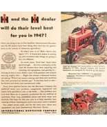 1947 International Harvester Farming Equipment Advertisement Agriculture... - $29.99