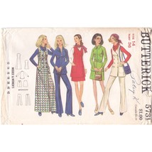 UNCUT Vintage Sewing PATTERN Butterick 5731, Misses 1969 Coat Skirt Pants - $18.39