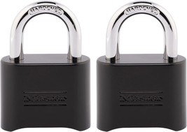 Master Lock Black Combination Padlock, Set Your Own Combo Lock, Weather  - £33.72 GBP