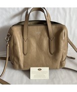 VINTAGE FOSSIL HANDBAG 10x9in. Leather with removable strap mint con. (K7) - £39.66 GBP