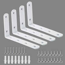 Heavy Duty White Floating Shelf Brackets, 5x3 Inch (Pack of 4) - €11,61 EUR