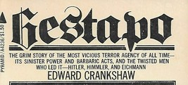 Gestapo by Edward Crankshaw - $9.95