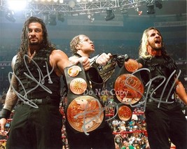 The Shield Signed Photo 8X10 Rp Autographed Reprint Roman Reigns Seth Rollins - £15.68 GBP