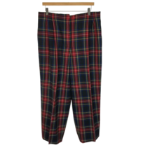 Womens Size 16 Liz Claiborne Collection Vintage High Rise Wool Tartan Plaid Pant - $39.19