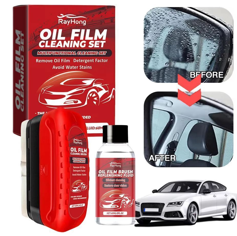 Anti Rain Universal Automotive Oil Film Cleaning Brush Glass Car Windshield - $9.89+