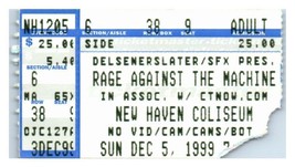 Rage Against The Machine Ticket Stub December 5 1999 New Haven Connecticut - £18.59 GBP