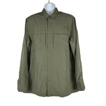 Eddie Bauer Mens Dark Green Vented Outdoors Fishing Shirt Size XL Tall - £14.74 GBP
