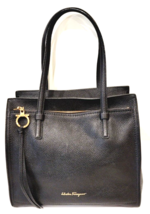 Authenticity Guarantee

SALVATORE FERRAGAMO Medium Black &quot;AMY&#39;&#39; Tote - E... - $607.50