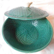 Mid Century Green California 186 Pottery Lidded Lazy Susan REPLACEMENT B... - $12.38