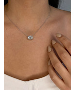 Oval Cut Diamond IGI Certified 4 Ct E VVS2 Clarity Solitaire Floating Pe... - €1.584,44 EUR