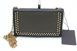 MCM Marelda Nemesis Black Leather Studded Wallet Clutch Shoulder Bag New... - £395.78 GBP