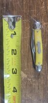 Vintage 492 Colonial Prov USA 2.75" Yellow Folding Pocket Jack Knife - $15.84