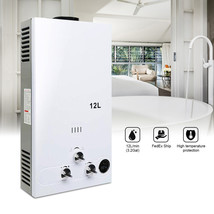 12L 3.2GPM LPG Propane Gas Water Heater Tankless On-Demand Instant Hot B... - £150.18 GBP