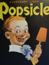 Everbody likes Popsicle Retro 12.5x16 Out Of Print Vintage Metal Sign New B76 - £25.70 GBP