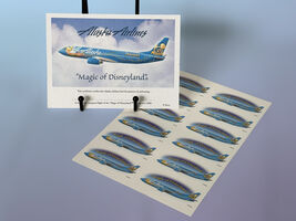 Alaska Airlines 2005 Tinker Bell Inaugural Flight Certificate Sticker - $24.99