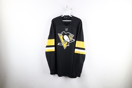 Adidas NHL Mens Size Large Pittsburgh Penguins Hockey Jersey Black Polyester - £38.89 GBP