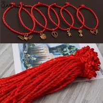 100PCS Red String Kabbalah Bracelets Ethnic Red Rope Lanyard Accessory Jewelry - £11.26 GBP