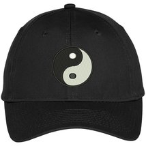 Trendy Apparel Shop Chinese Yin Yang Dark Bright Embroidered Baseball Cap - Blac - $19.99