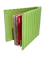 Stampin&#39; Up! Retired Vintage Green Stripe 6x6 Scrapbook Album Groovy Pages - $32.91 CAD