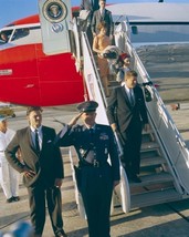 President Kennedy exits Air Force One with family of John Glenn New 8x10 Photo - £6.92 GBP