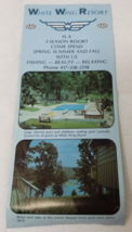 White Wing Resort Missouri 1977 Table Rock Lake Indian Point Map Photos - $18.95