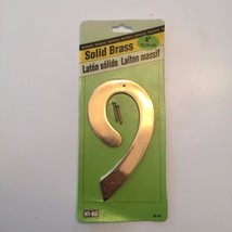 Hy-Ko ~ Number House #9 ~ Solid Brass ~ 4&quot; Tall ~ BR-40/9 - £3.91 GBP