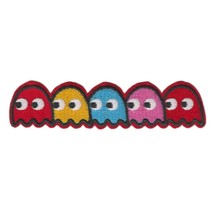 Pac Man Ghosts Iron On Patch 4&quot; Classic Video Game Embroidered Applique New - £2.70 GBP