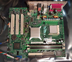 DELL Socket 478/N TC667 PC Motherboard with P4 3GHz CPU 1GB RAM Backplat... - $54.20