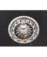 Vintage 24% Lead Crystal round ring holder  - $371.09 MXN