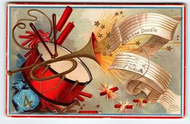 4th Of July Postcard Ellen Clapsaddle 1911 Drum Fireworks Horn Yankee Doodle - £9.11 GBP