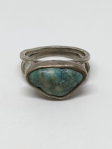 Vintage Sterling Silver 925 Southwestern Turquoise Ring Size 7 - £31.28 GBP