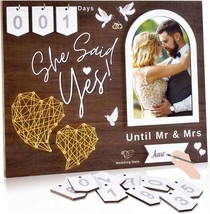 Engagement Gifts for Couple, Wedding Countdown Picture Frame Couples Gift - £7.83 GBP