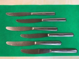 Vintage Silverware Stainless Steel USA Flatware Set of (6) Knives GroupJ1 - £5.25 GBP