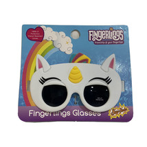 New Girls Fingerlings White Unicorn Lil&#39; Characters Sunglasses Sun-Staches - $8.42