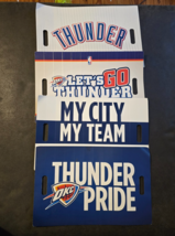 OKC Thunder Playoffs Clapper Noisemaker Lot of 4 Fold-Out Fans 11x17 NBA... - $727.77 MXN
