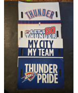 OKC Thunder Playoffs Clapper Noisemaker Lot of 4 Fold-Out Fans 11x17 NBA... - $727.37 MXN