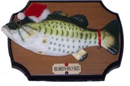 PARTS READ Gemmy Big Mouth Billy Bass Christmas Holiday Edition Singing Fish - £10.27 GBP