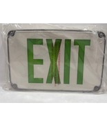 Sure-Lites LPXW61GWH LED Exit Sign, Wet Location, Green Letters, White H... - $4,121.37 MXN