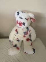 Ty Beanie Buddy Glory the Bear 2001 14 Inch Plush Stuffed Animal  - £27.88 GBP