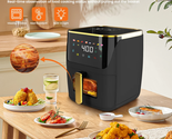 Newest Air Fryer Large 8.5 QT, Black, 8 in 1 Touch Screen, Visible Windo... - £75.31 GBP